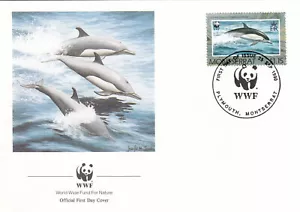 (130564) Delfino WWF Montserrat FDC 1990 - Foto 1 di 1