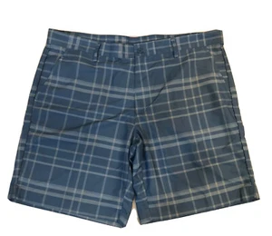Crane men’s large blue plaid golf shorts - Picture 1 of 5