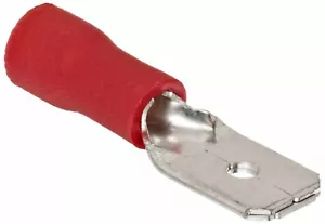 Megatronix VMDR Vinyl Insulated Male Disconnects 22-18 Gauge 0.250 Red 100 Pcs - Picture 1 of 1