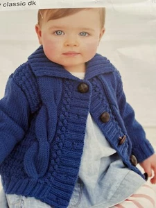 baby/Childrens Easy Cable DK Cardigan Knitting pattern 16”-24” - Picture 1 of 1