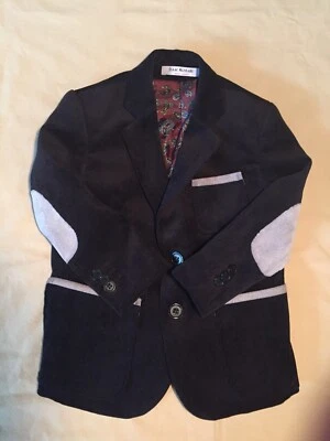 ISAAC MIZRAHI Boy's Black Corduroy Blazer, Size 2 - Image 1 of 4
