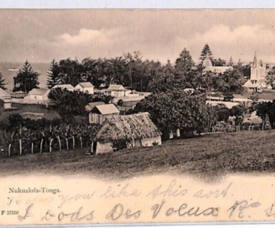 Postal TONGA *Nukualofa* Ver FIJI KEVII Franking Canadá {samwells}PH194 Foto 1 de 4