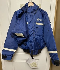 Imperial Commercial Flotation Jacket Medium BlueHi Viz Reflective New With Tags! - Picture 1 of 9