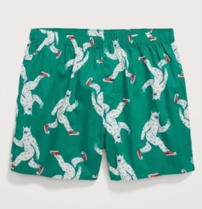 Old Navy Men's Size Small ~ Green Yeti Soft-Washed Boxer Shorts NWT - Picture 1 of 1