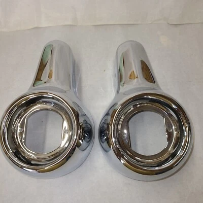 1951 1953 Buick Rear Bumper Guards RECHROMED Super Roadmaster PAIR 51 52 53  - Image 1 of 4