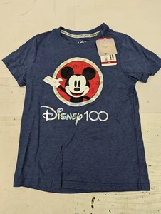 Disney Kids Unisex 100th Anniversary Graphic Short Sleeve Crewneck Tee W6D - Picture 1 of 4