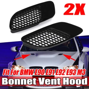 Pour BMW E90 E91 E92 E93 Grille Daération Dadmission Dair Calandre Capot Moteur - Imagen 1 de 7
