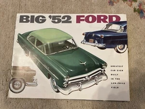 Big 1952 FORD DELUXE 28  PAGES    ORIGINAL BROCHURE   FoMoCo VG Condition - Picture 1 of 9