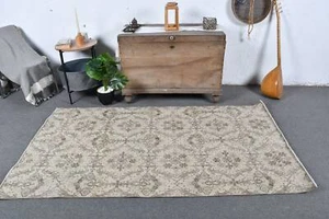 Oushak Rugs, 3.9x7.1 ft Area Rug, Turkish Rugs, Vintage Rugs, Kitchen Rugs - Picture 1 of 6