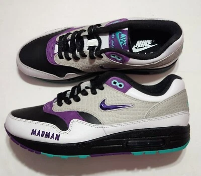 Nike Air Max 1 By You  ID Mens Sz 11 Croc Grey Black  FJ8893-900 MADMAN Rare - Image 1 of 4