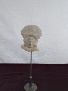 Cabeza de chamán maya inca terracota América del Sur precolombina - Imagen 1 de 8