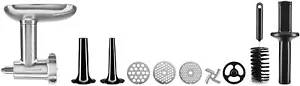 KitchenAid KSMMGA Metal Food Grinder Attachment, 2.5 lb, Silver - Picture 1 of 5