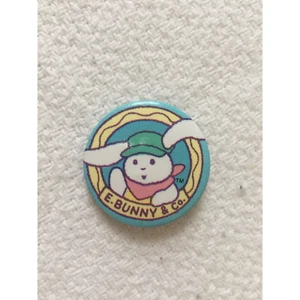 E. Bunny & Co. Rabbit Logo 1" Button Pinback - Picture 1 of 1
