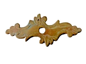 Vintage Antique Decorative Brass Backplate for Drawer Pull 3 1/2"  x 1 1/2" EUC - Picture 1 of 8