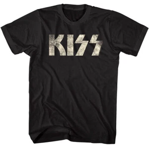Kiss Faded Vintage Logo Men's T Shirt - Picture 1 of 4