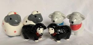 3 Sets Keramik Lamm/Schaf Salz und Pfefferstreuer Stopfen enthalten - Bild 1 von 4