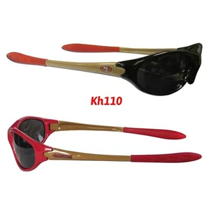 San Francisco 49ers NFL Sleek Wrap Sunglasses -UV 400 Protection- Kids - Picture 1 of 7