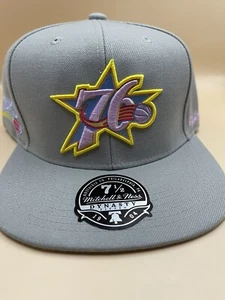 Cappello uomo Philadelphia 76ers berretto dinastia aderente 7 1/2 Mitchell & Ness NBA nuovo - Foto 1 di 4