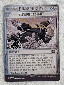 MTG Siphon Insight Outlaws of Thunder Junction (OTJ) #54 Magic Card Rare NM - Picture 1 of 6