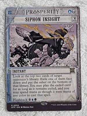MTG Siphon Insight Outlaws of Thunder Junction (OTJ) #54 Magic Card Rare NM - Image 1 of 4