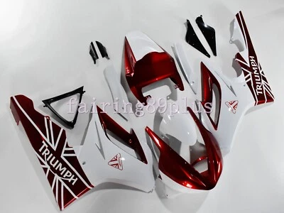 White Candy Red ABS Injection Fairing Kit Fit for 2006-08 Daytona 675 Race Mold - Imagem 1 de 4