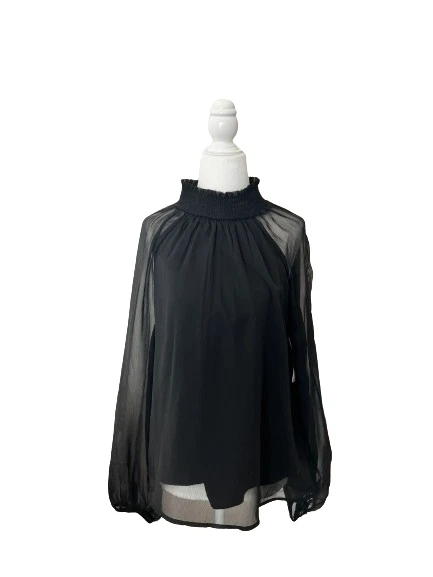 Joie Women's Long Sleeve Blouse XL Top Gray 1104