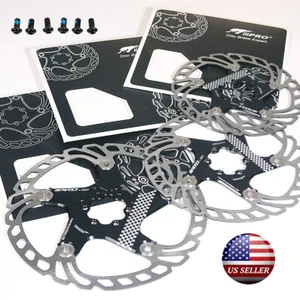 140/160/180/203mm Floating Rotor 6 Bolts MTB Road Mountain Bike Disc Brake Rotor - Picture 1 of 10