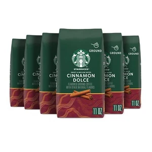 Starbucks Canela Dolce Sabor Café Molido Paquete de 6 Bolsas de 11 Onzas - Imagen 1 de 7