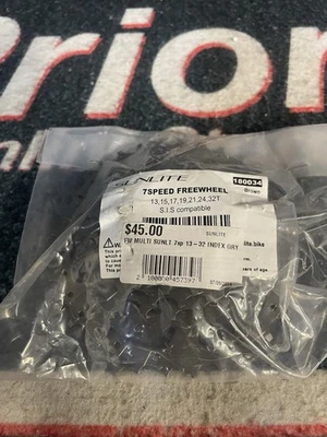 Sunlite 7sp Freewheel Fw Multi Sunlt 7sp 13-32 Index Gry - Image 1 of 3