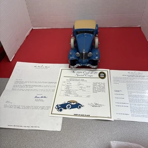 Danbury Mint 1929 Cord L-29 Special Coupe 1:16 Diecast Model Car W/ Title Issues - Picture 1 of 16