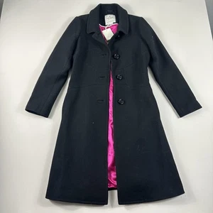 Kate Spade Tiera Mantel 100 % Wolle A-Linie Trenchcoat Langarm Damengröße 6 - Bild 1 von 8