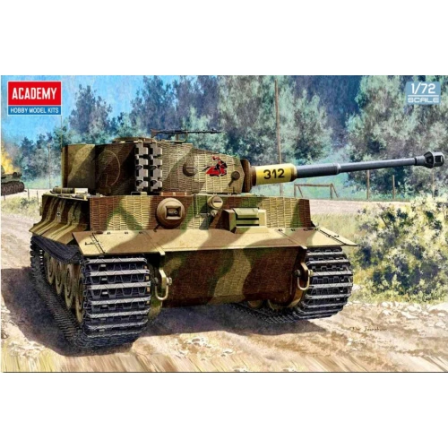 GERMAN TIGER-VER.LATE KIT 1:72 Academy Kit Mezzi Militari Modellino Nuovo - Immagine 1 di 1