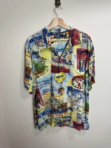 Polo Ralph Lauren City Hemd Herren Größe XL Paris Frankreich bunt Urlaub Camp - Bild 1 von 8