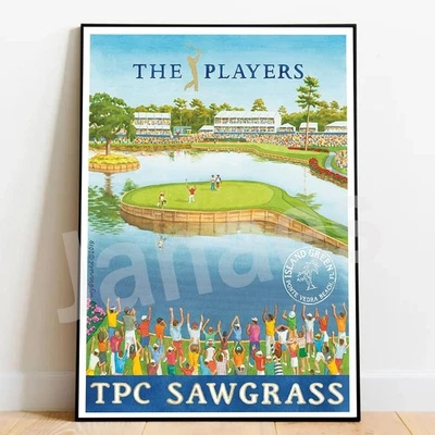 TPC Golf Tournament Painting Art Poster No Frame, Golf Sport Poster - Image 1 of 2