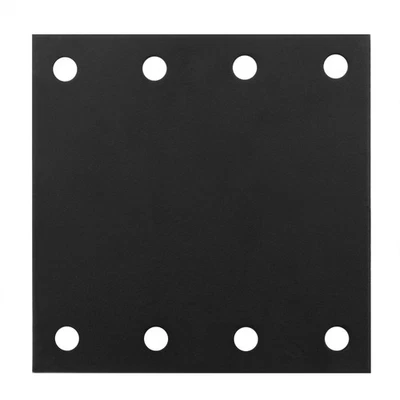 Placa de soporte de reparación recta plana negra de 4 piezas de 6", placa de reparación de fijación de metal... Foto 1 de 4