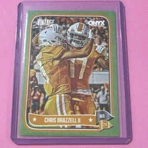 2024 Onyx Vintage #/50 Green Chris Brazzell II Tennessee Volunteers - Picture 1 of 2