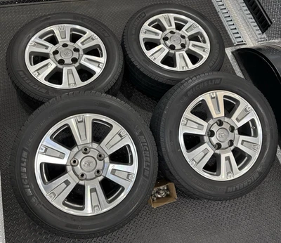 Toyota Tundra 20" Platinum OEM Wheels Tires Sequoia Limited 1794 TRD Rims TPMS - Image 1 of 4