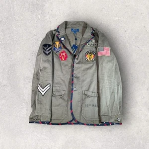 Polo Ralph Lauren Green Army Field Jacket U.S.R.L. Flight Jacket Mens Size S NWT - Picture 1 of 15