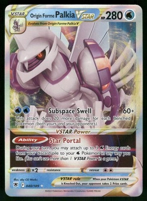 Origin Forme Palkia VSTAR #040/189 Pokemon SWSH10: Astral Radiance - Image 1 of 2