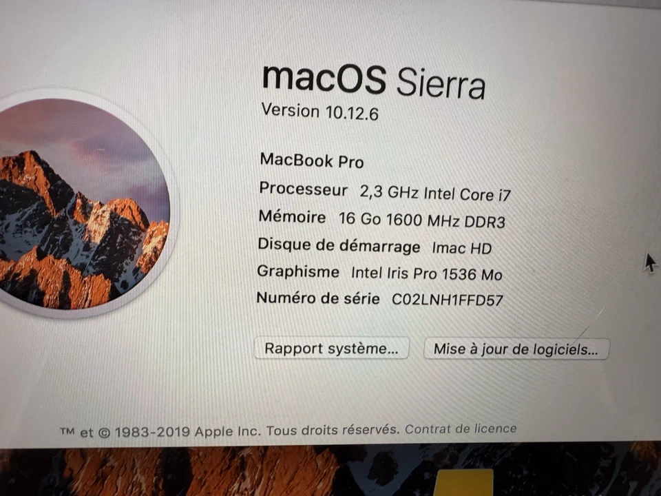MacBook Pro 15 Fin 2013 SSD 128 , Batterie Hs - Photo 1/4