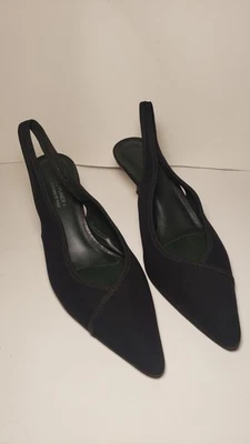 Donald J. Pliner Couture 'Ela' Размер 8.5N Черные Туфли на Каблуках для Котят Италия - Изображение 1 из 4