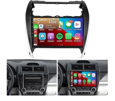 Radio estéreo para automóvil Toyota Camry 2012-2014 10,1" Android 14 Carplay GPS 4+32G Foto 1 de 4