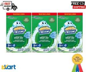 Scrubbing Bubbles Toilet Tablets, Continuous Clean Toilet Drop Ins 3 pack 15 ct - Picture 1 of 5