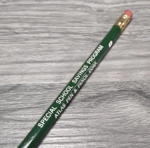 Atlas Pen Pencil Corp Advertising Hallandale Florida No 2 Not Used School VTG - Picture 1 of 4