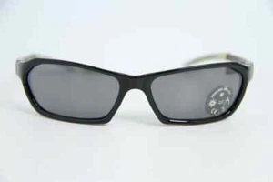 Gafas de sol deportivas rectangulares negras lentes gris policarbonato - Imagen 1 de 4