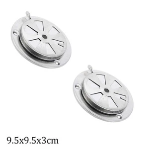 2Pcs BBQ Grill Smoker Exhaust Vent Replacement Parts Air-Vent Damp 9.5x9.5x3cm - Picture 1 of 20