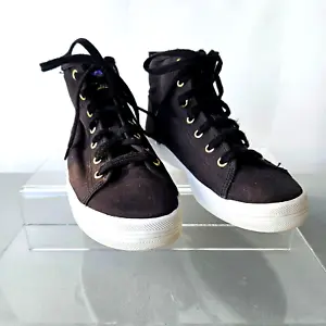 Ked's Kickstart Black Hi Top Sneakers Womens Size 6 (WF66611) - Picture 1 of 8