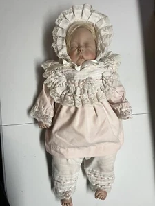 Lee Middleton Cherish 22" Baby Girl Doll Original Outfit #4/ 287 - 1987 - Sweet - Picture 1 of 13