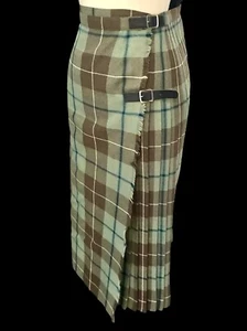 Damen Douglas Schottenkaro Kiltgrün Bond Street London Gr. US 12/UK 14 Hüfte 38" - Bild 1 von 11