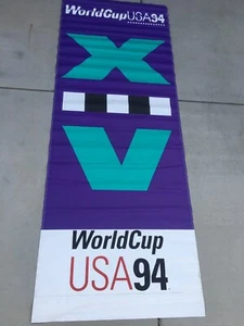 1994 USA WORLD CUP BANNER Mascot BRAND NEW 8 FT X 3 FT NO ADVERTISING ! Soccer - Picture 1 of 10